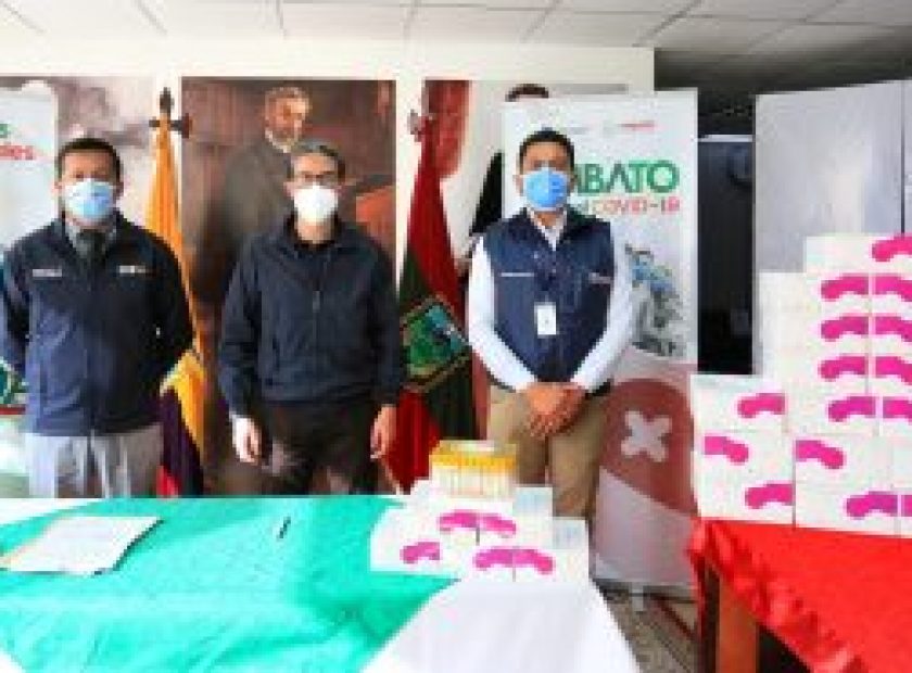 Municipalidad de Ambato entrega 7.219 pruebas al Ministerio de Salud para contener el COVID-19