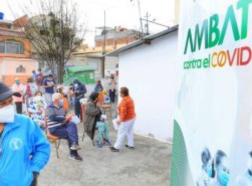 Municipalidad de Ambato realiza pruebas COVID-19 en parroquias rurales