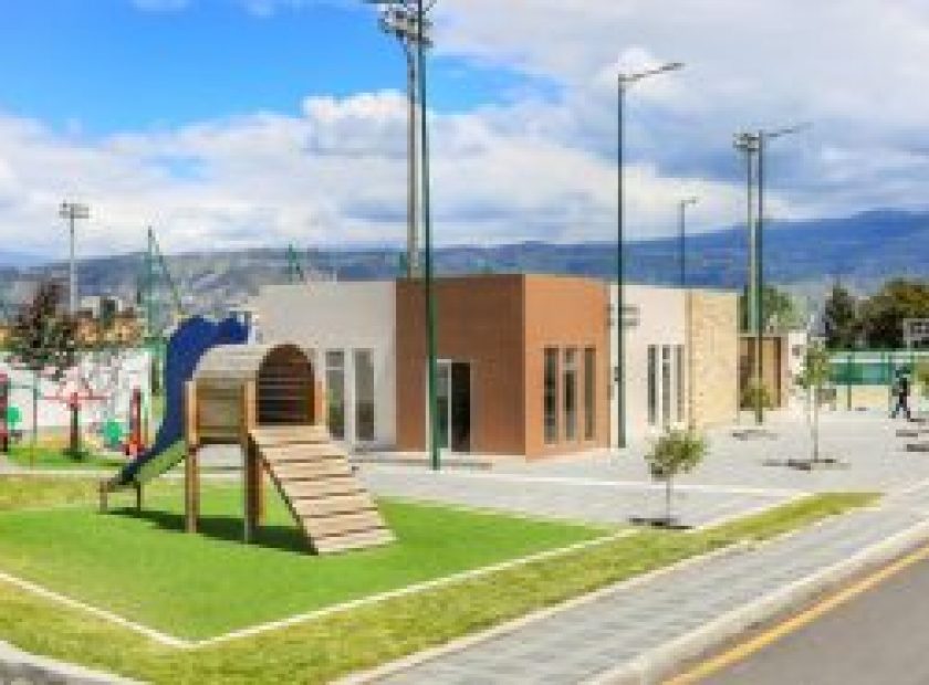 Municipio de Ambato invierte 550.000 dólares en el Complejo Deportivo de San Vicente de la Parroquia Pishilata.