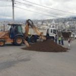 Municipalidad interviene en la vía a Pinllo