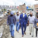 Alcalde recorre obras de regeneración urbana y estructura vial