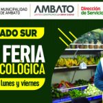 Venta de productos orgánicos en el Mercado Sur
