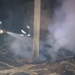Incendio en una bodega de madera en La Victoria