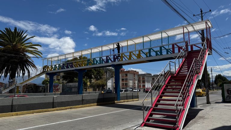 Puente peatonales con un avance del 98%