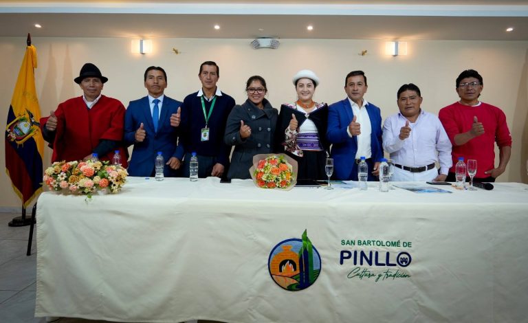 Mancomunidad de las parroquias del noroccidente de Ambato respaldan la gestión de la alcaldesa Diana Caiza