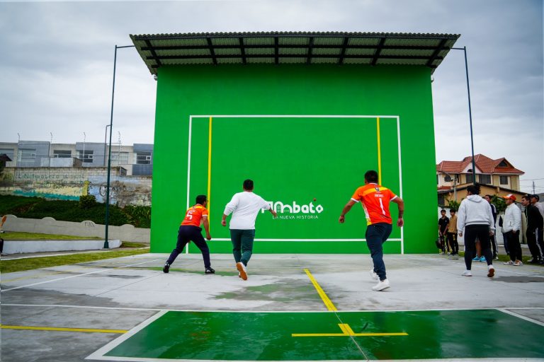 AMBATO FORTALECE SU INFRAESTRUCTURA DEPORTIVA CON NUEVOS ESPACIOS RECREATIVOS