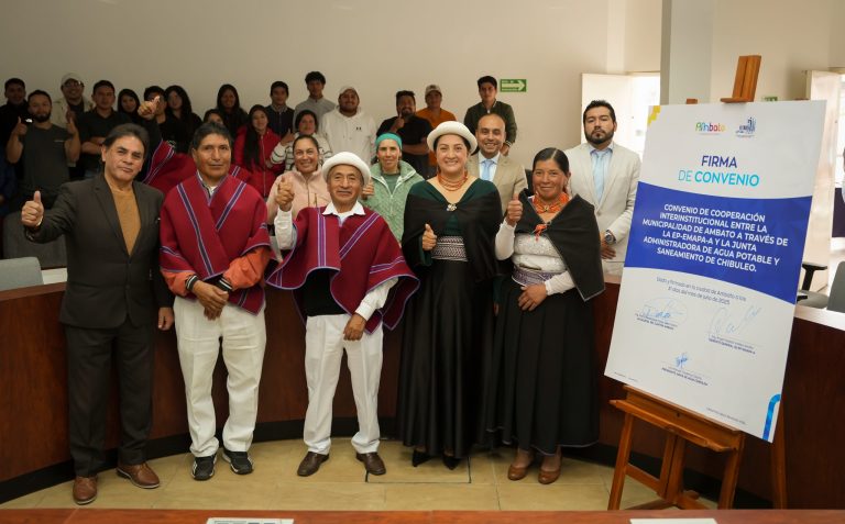CHIBULEO CONTARÁ CON AGUA POTABLE Y SANEAMIENTO GRACIAS A CONVENIO INTERINSTITUCIONAL