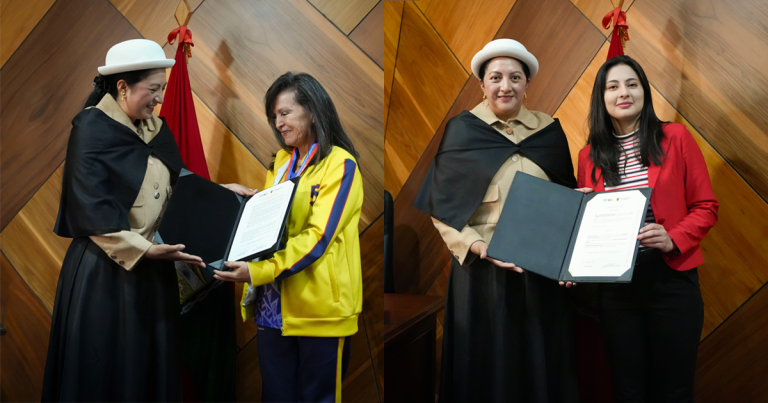 CONCEJO MUNICIPAL RINDE HOMENAJE A DOS MUJERES REFERENTES DEL DEPORTE