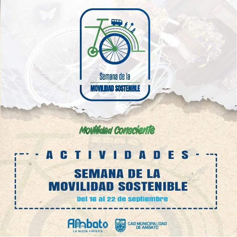 AMBATO CELEBRA LA SEMANA DE LA MOVILIDAD SOSTENIBLE