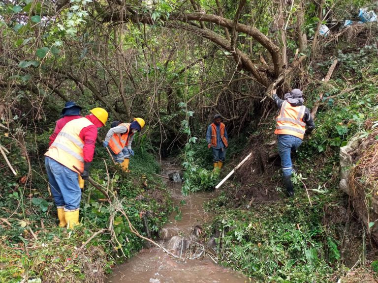 QUEBRADAS Y CRUCES RECIBEN LIMPIEZA PREVENTIVA EN OCTUBRE