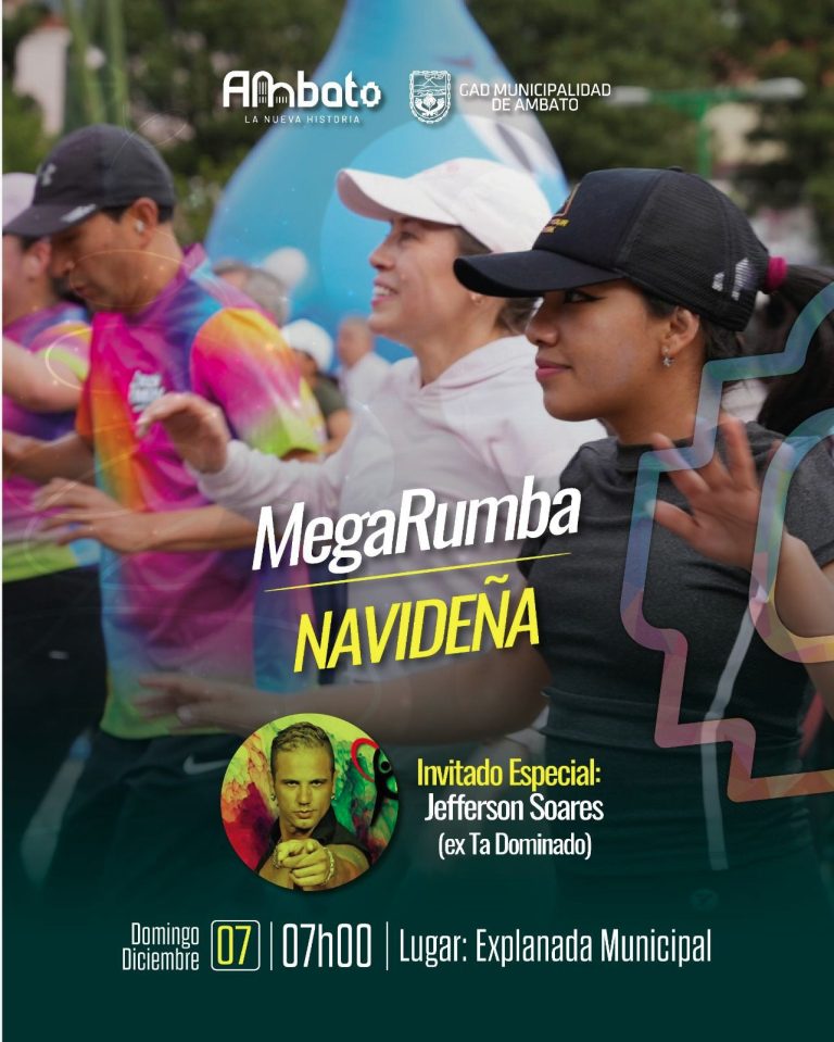 MEGARUMBA NAVIDEÑA ENCENDERÁ EL ESPÍRITU DEPORTIVO ESTE 7 DE DICIEMBRE