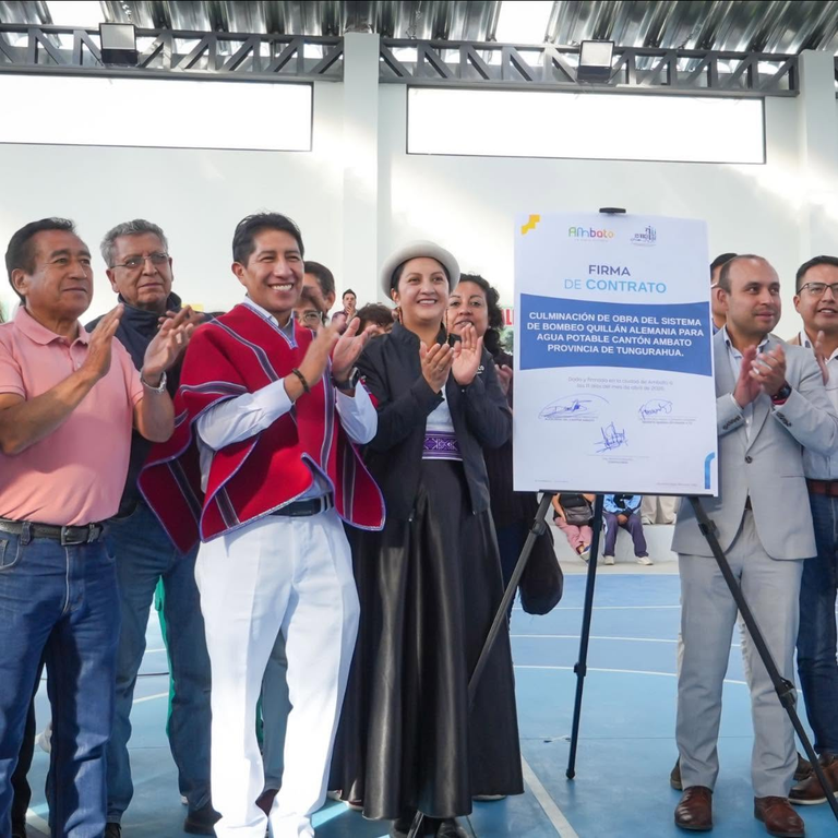 AGUA PARA EL NORTE DE AMBATO CON EL PROYECTO QUILLÁN ALEMANIA