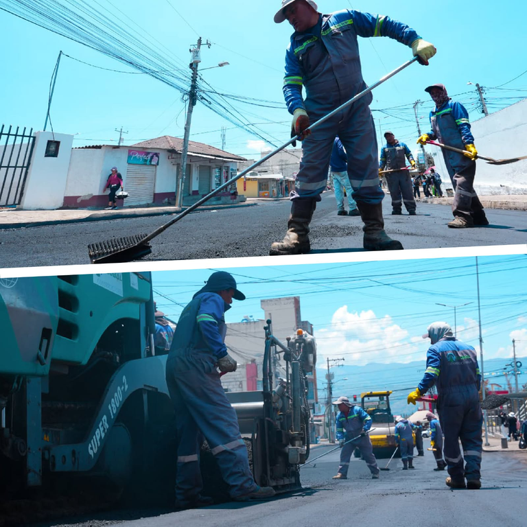 CALLE ALASKA EN HUACHI GRANDE CON NUEVO ASFALTO